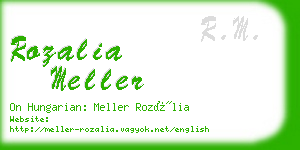 rozalia meller business card